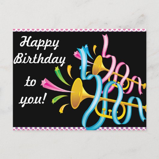 Happy Birthday Briefkaart (Voorkant)