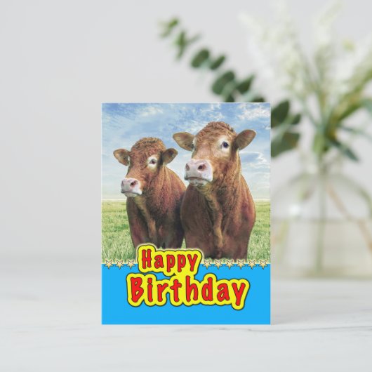 Happy Birthday Briefkaart (Staand voorkant)