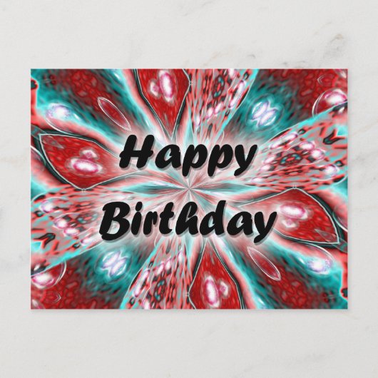 Happy Birthday Briefkaart (Voorkant)