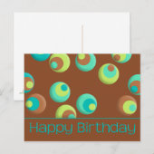 Happy Birthday Briefkaart (Voorkant / Achterkant)