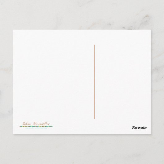 Happy Birthday Briefkaart (Achterkant)