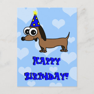 Happy Birthday Briefkaart - Dachshund