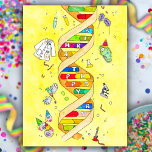 Happy Birthday briefkaart for science nerds<br><div class="desc">Een uniek wenskaart voor wetenschappers,  biologie studenten of wetenschapsnerds!</div>