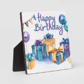 Happy Birthday Briefkaart Fotoplaat (Voorkant)