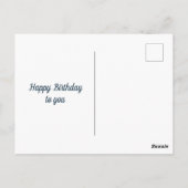 Happy Birthday Briefkaart met gekleurde ballonnen (Achterkant)