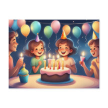 Happy birthday briefkaart voor je baby meisje