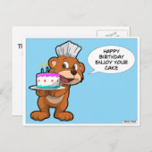Happy Birthday briefkaart voor tandartsen (Voorkant / Achterkant)