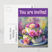 Happy birthday briefkaarten (Voorkant / Achterkant)