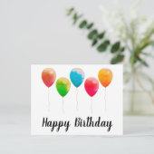 Happy birthday briefkaarten (Staand voorkant)