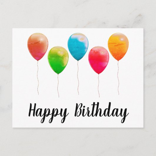 Happy birthday briefkaarten (Voorkant)
