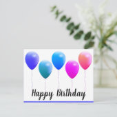 Happy birthday briefkaarten (Staand voorkant)
