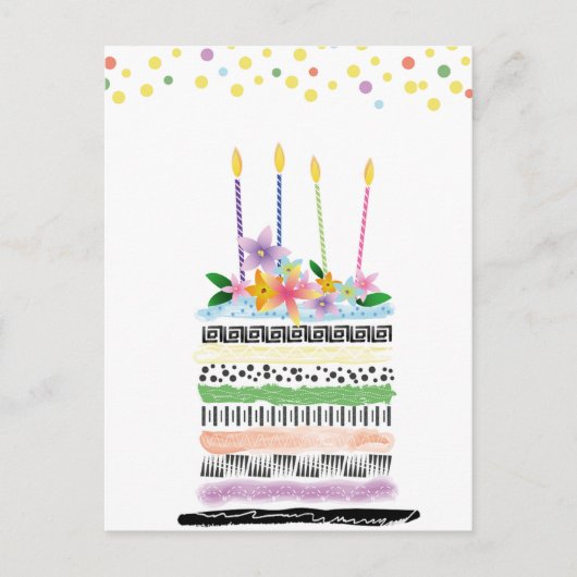 Happy birthday briefkaarten (Voorkant)