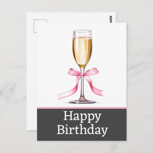 Happy birthday briefkaarten (Voorkant / Achterkant)