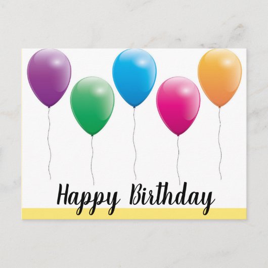 Happy birthday briefkaarten (Voorkant)