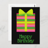 Happy birthday briefkaarten (Voorkant / Achterkant)