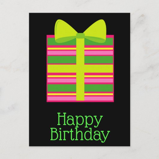 Happy birthday briefkaarten (Voorkant)