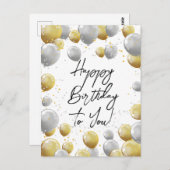 Happy birthday briefkaarten (Voorkant / Achterkant)