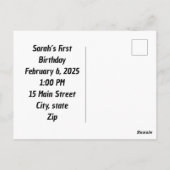 Happy birthday briefkaarten (Achterkant)