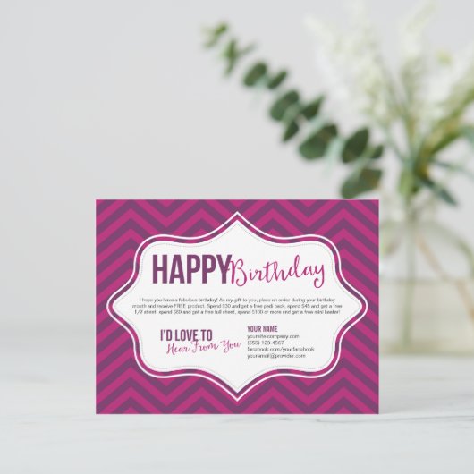 Happy Birthday Briefkaarten (Staand voorkant)