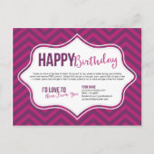 Happy Birthday Briefkaarten (Voorkant)