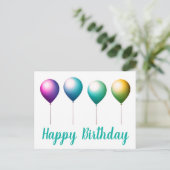 Happy birthday briefkaarten (Staand voorkant)