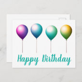Happy birthday briefkaarten (Voorkant / Achterkant)