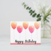 Happy birthday briefkaarten (Staand voorkant)