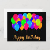 Happy birthday briefkaarten (Voorkant / Achterkant)
