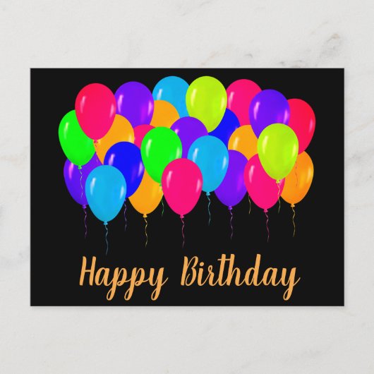 Happy birthday briefkaarten (Voorkant)