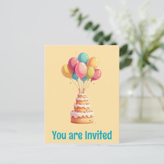 Happy birthday briefkaarten (Staand voorkant)