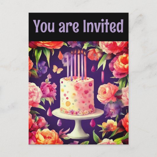 Happy birthday briefkaarten (Voorkant)