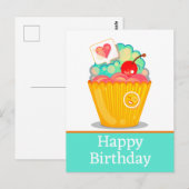 Happy birthday briefkaarten (Voorkant / Achterkant)