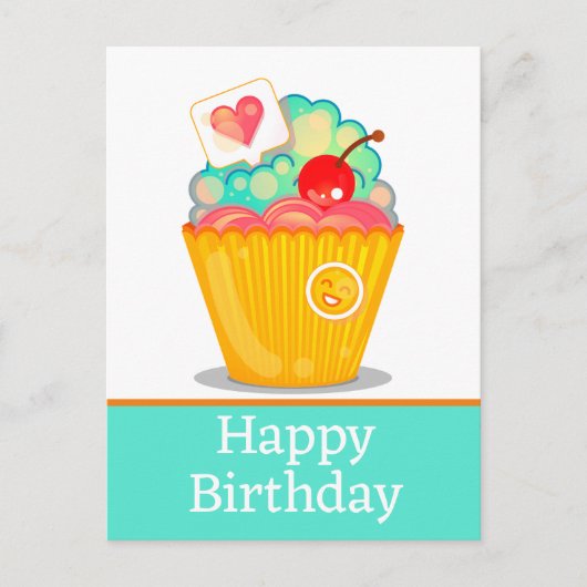 Happy birthday briefkaarten (Voorkant)
