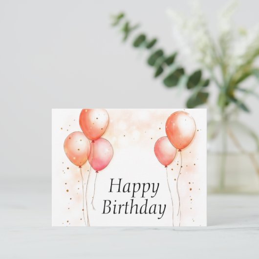 Happy birthday briefkaarten (Staand voorkant)