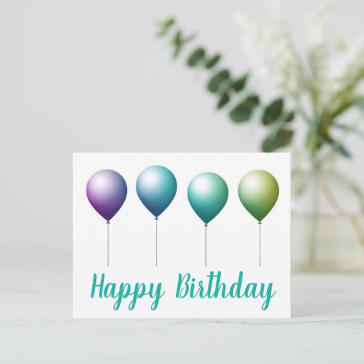 Happy birthday briefkaarten (Staand voorkant)