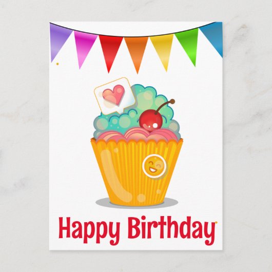 Happy birthday briefkaarten (Voorkant)