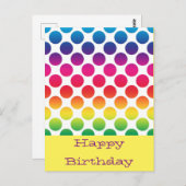 Happy birthday briefkaarten (Voorkant / Achterkant)