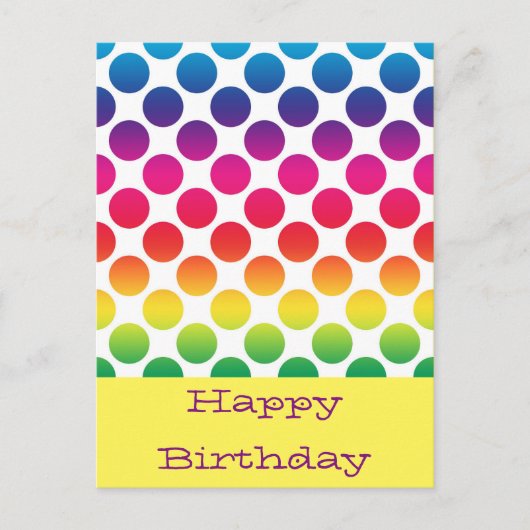 Happy birthday briefkaarten (Voorkant)