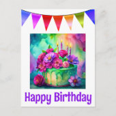 Happy birthday briefkaarten (Voorkant)