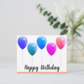 Happy birthday briefkaarten (Staand voorkant)