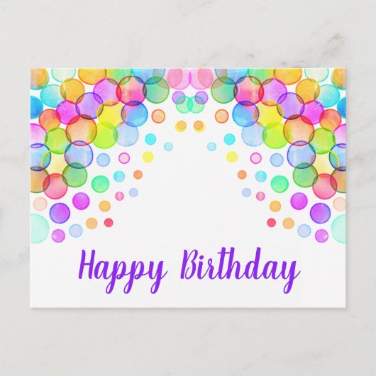 Happy birthday briefkaarten (Voorkant)