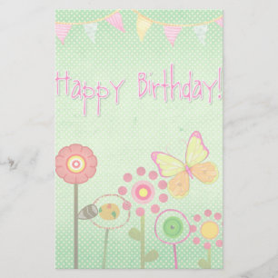 Happy Birthday Briefpapier