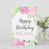 Happy Birthday Briefpapier (Staand voorkant)