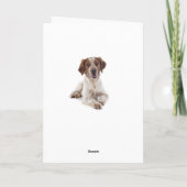 Happy Birthday Britany Spaniel Puppy Dog Card Kaart (Achterkant)