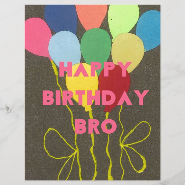 Happy Birthday Bro (Voorkant)