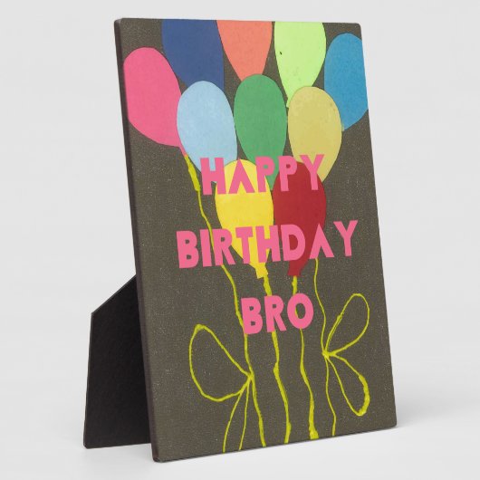 Happy Birthday Bro Fotoplaat (Zijkant)