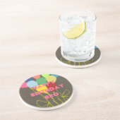 Happy Birthday Bro Zandsteen Onderzetter (Zijkant)