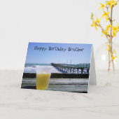 Happy Birthday Broeder Kaart (Gele Bloem)