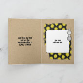 Happy Birthday broer in de wet foto geel Kaart (Binnen)