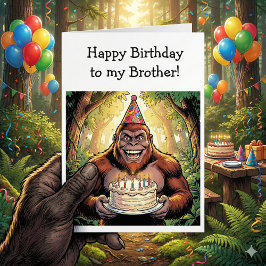 Happy Birthday Brother | Bigfoot  Kaart
